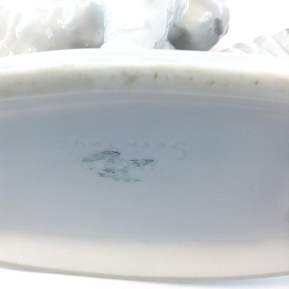 Carl Scheidig Germany Porcelain Scottish Terrier Scottie Schnauzer Dogs - Picture 12 of 16